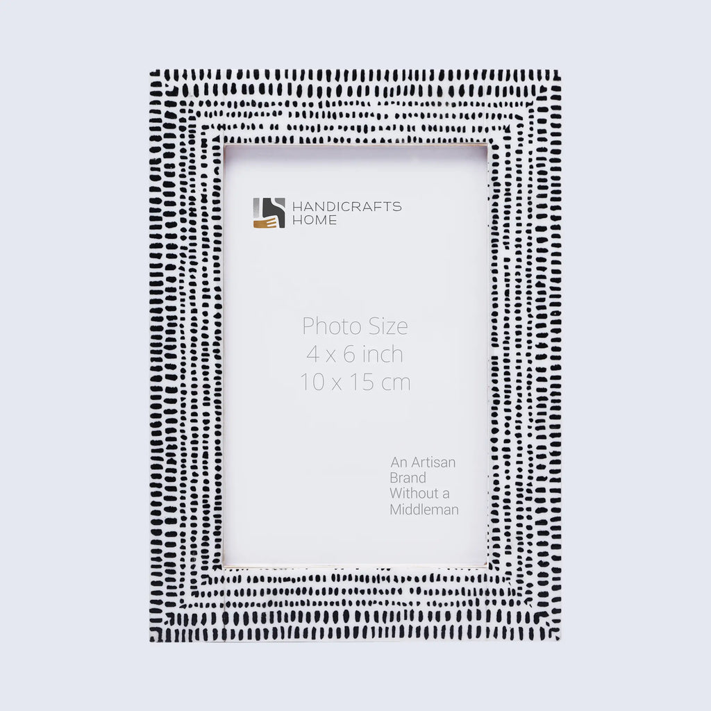 Picture Frames Rhythm Particles Pattern Resin Inlay Collection in 3 Sizes