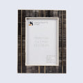 Horn Inlay & Resin Inlay Shagrin Picture Photo Frames Brown, 4x6 5x7