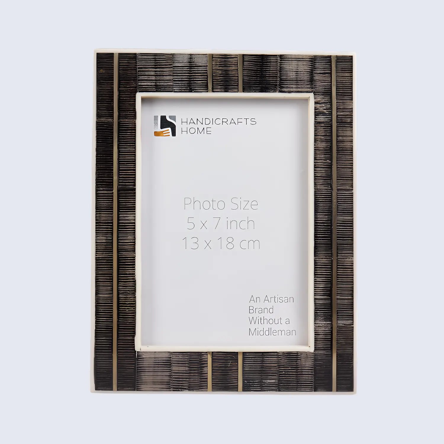 Horn Inlay & Resin Inlay Shagrin Picture Photo Frames Brown, 4x6 5x7