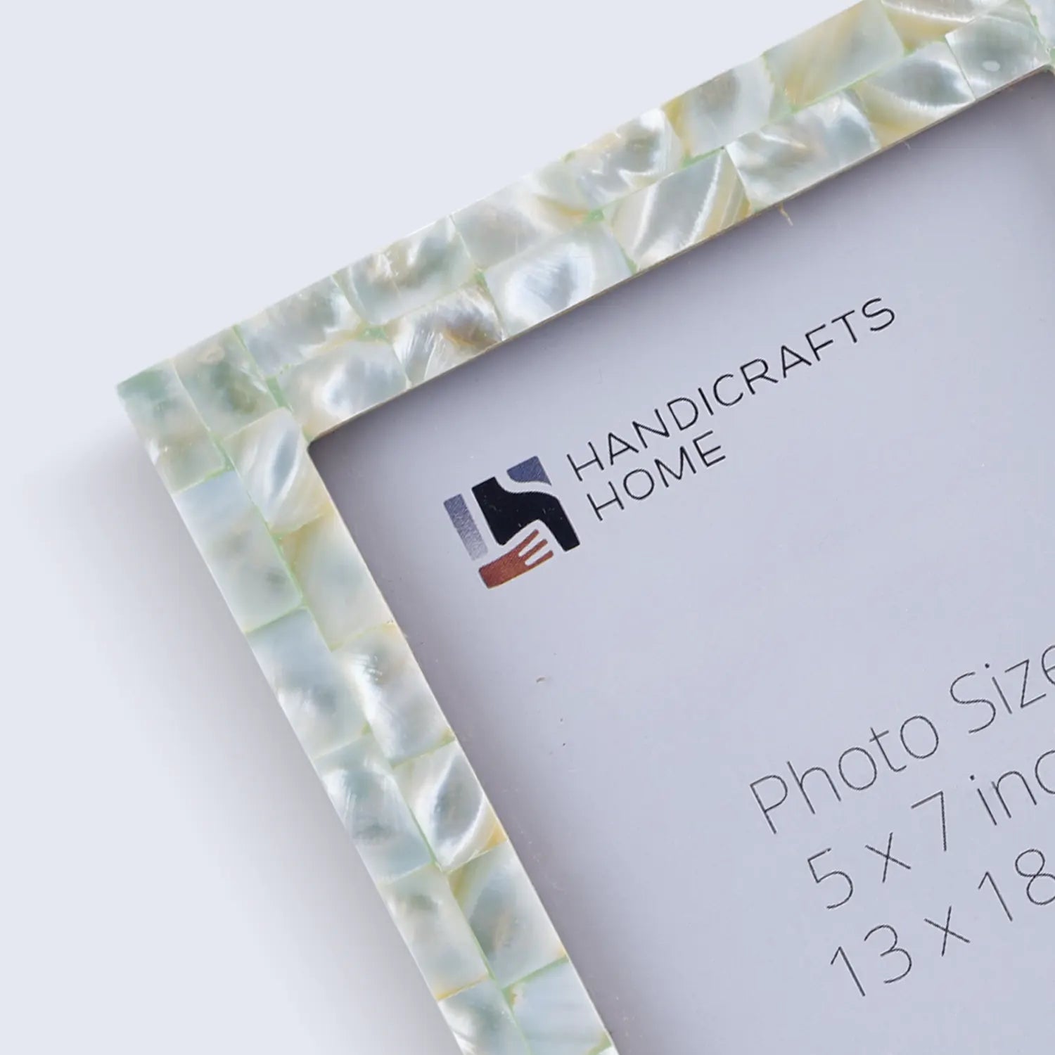 Picture Frames Mother of Pearl Collection in 27 Sizes, Green