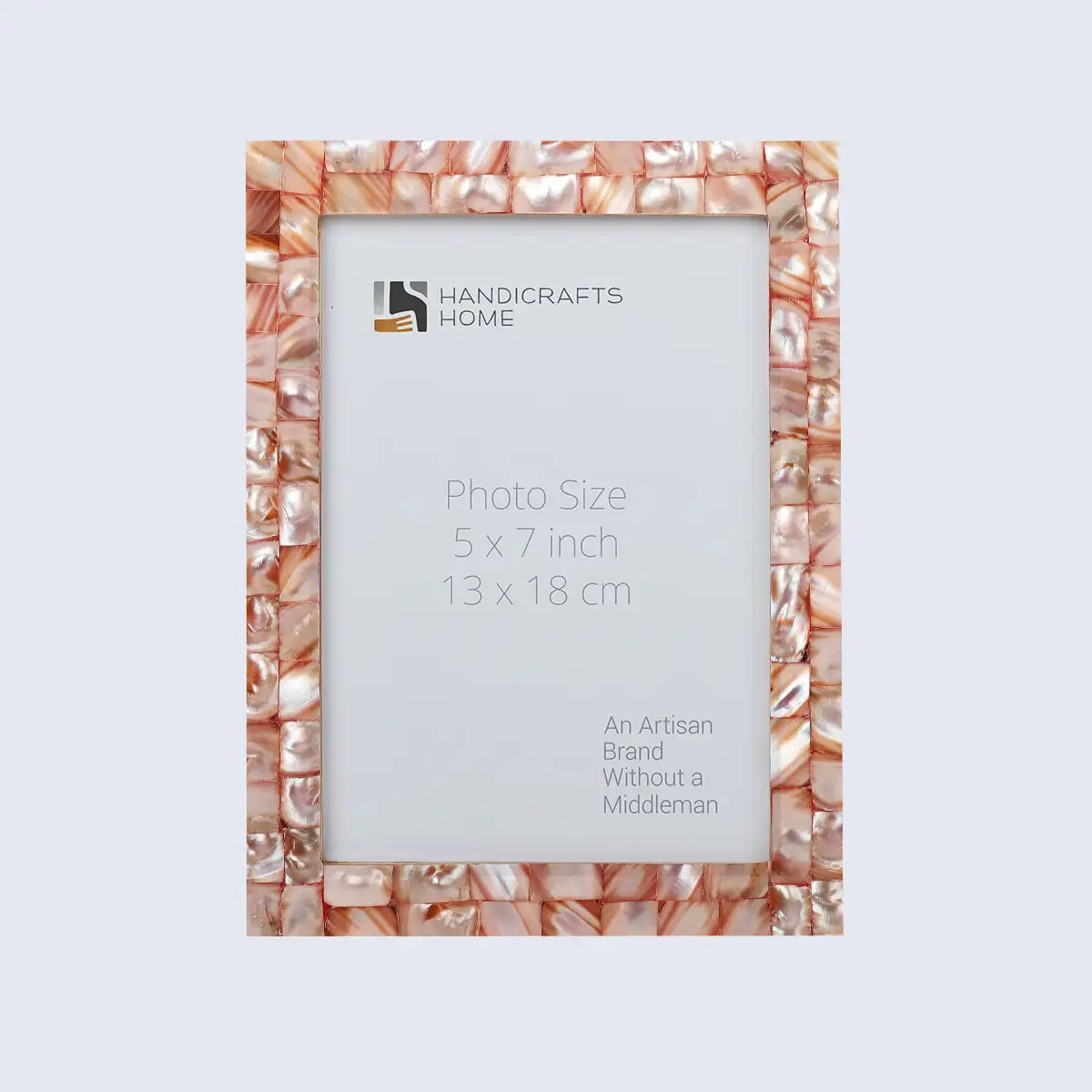 Picture Frames Mother of Pearl Collection in 3 Sizes, Pink