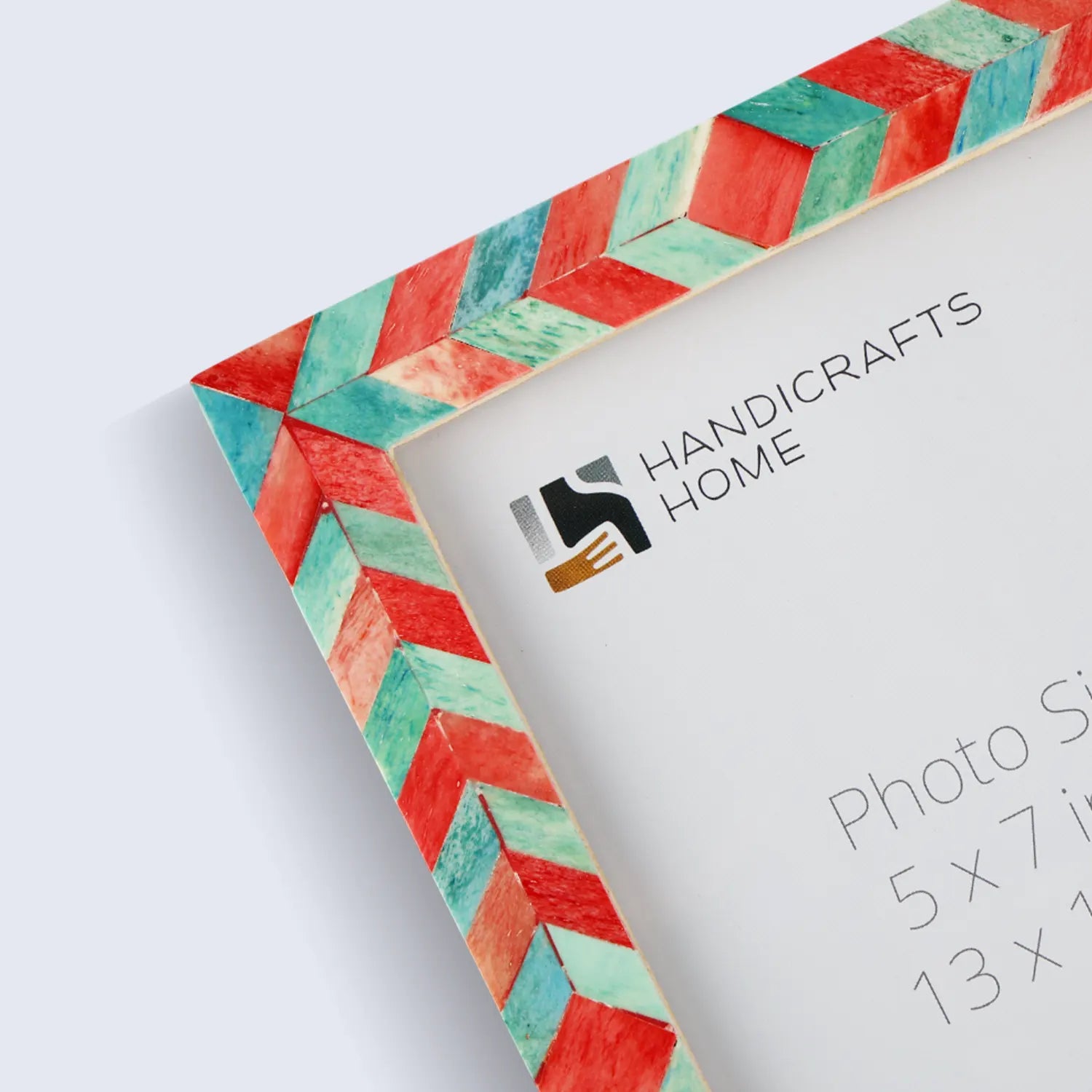 Picture Frames Mosaic Chevron Pattern Bone Inlay Collection