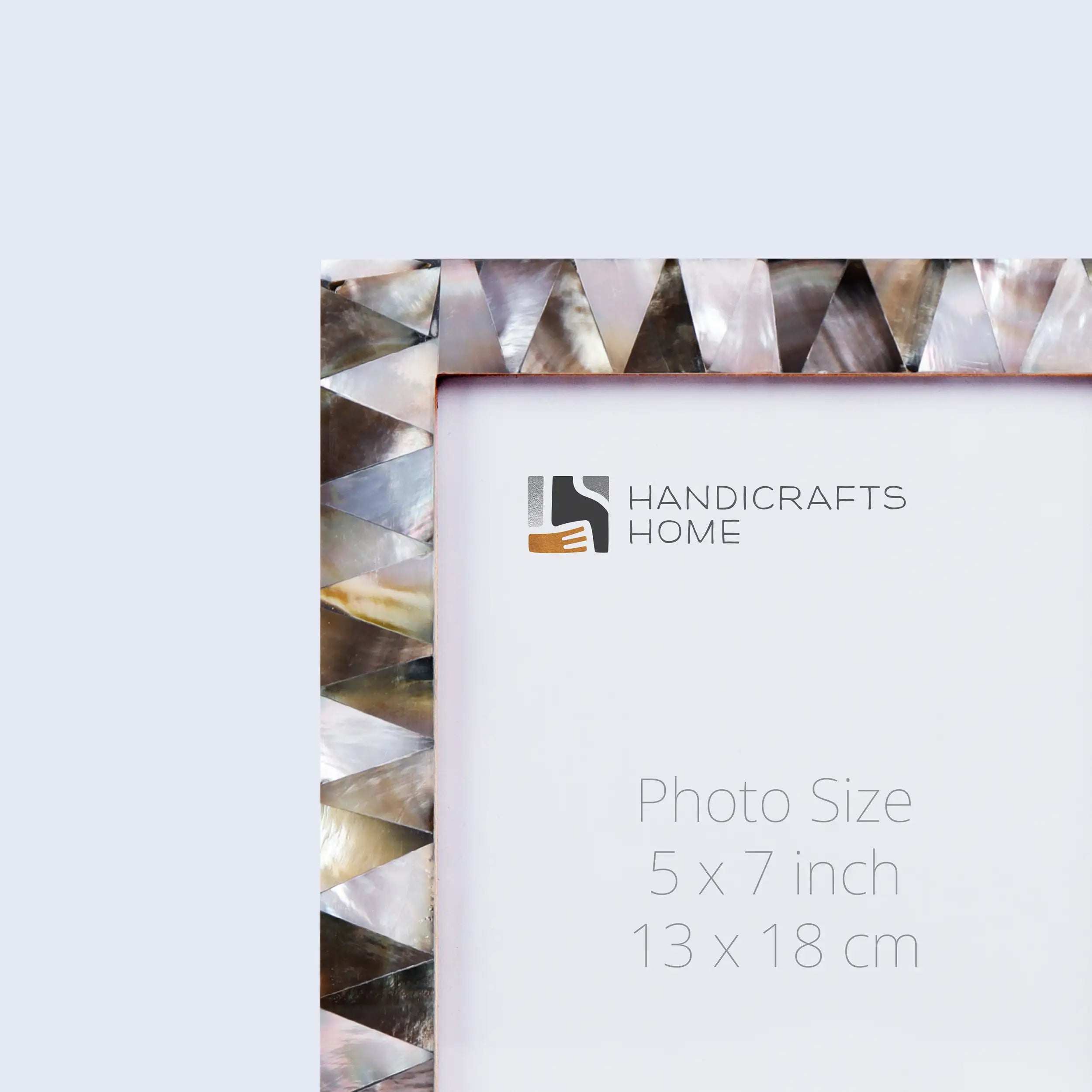 Picture Frames Pearlescent Ebony Pattern Mother of Pearl Collection in 3 Sizes