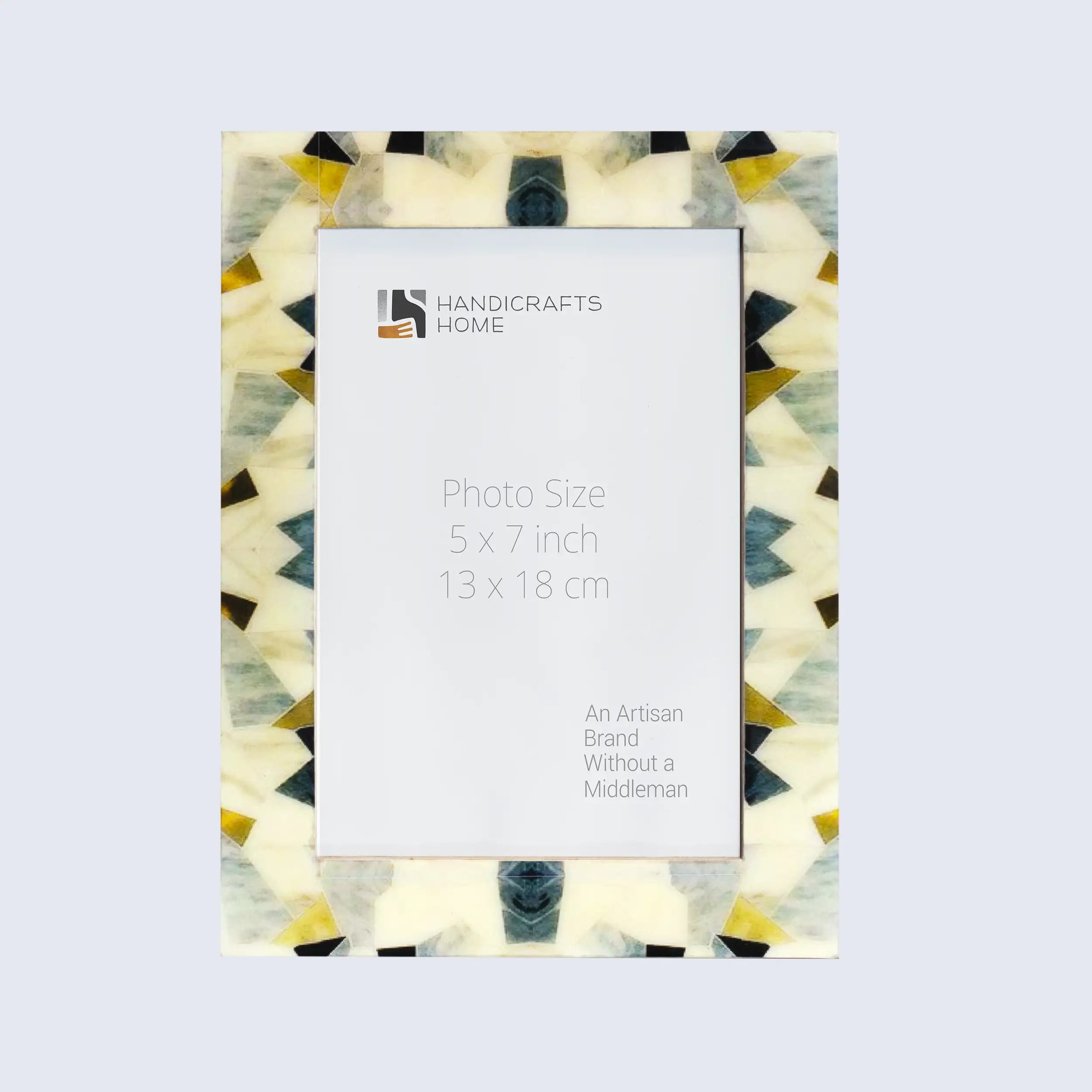 Picture Frames Pearlescent Prism Pattern Mother of Pearl Collection in 3 Sizes