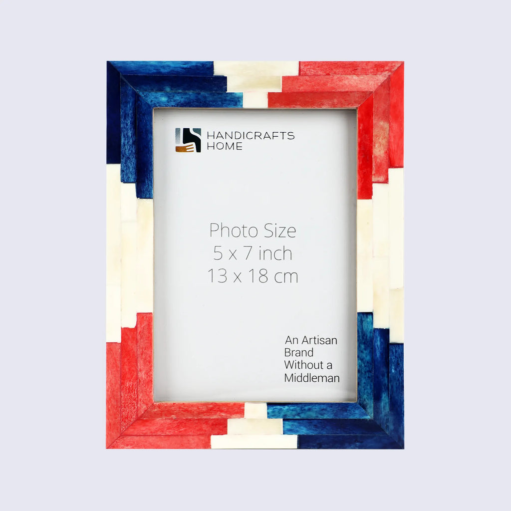 Picture Frames Apache Ceremony Pattern Bone Inlay Collection in 2 Sizes