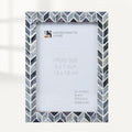 Picture Frames Artic Smoke Pattern Bone & Resin Inlay Collection in 3 Sizes