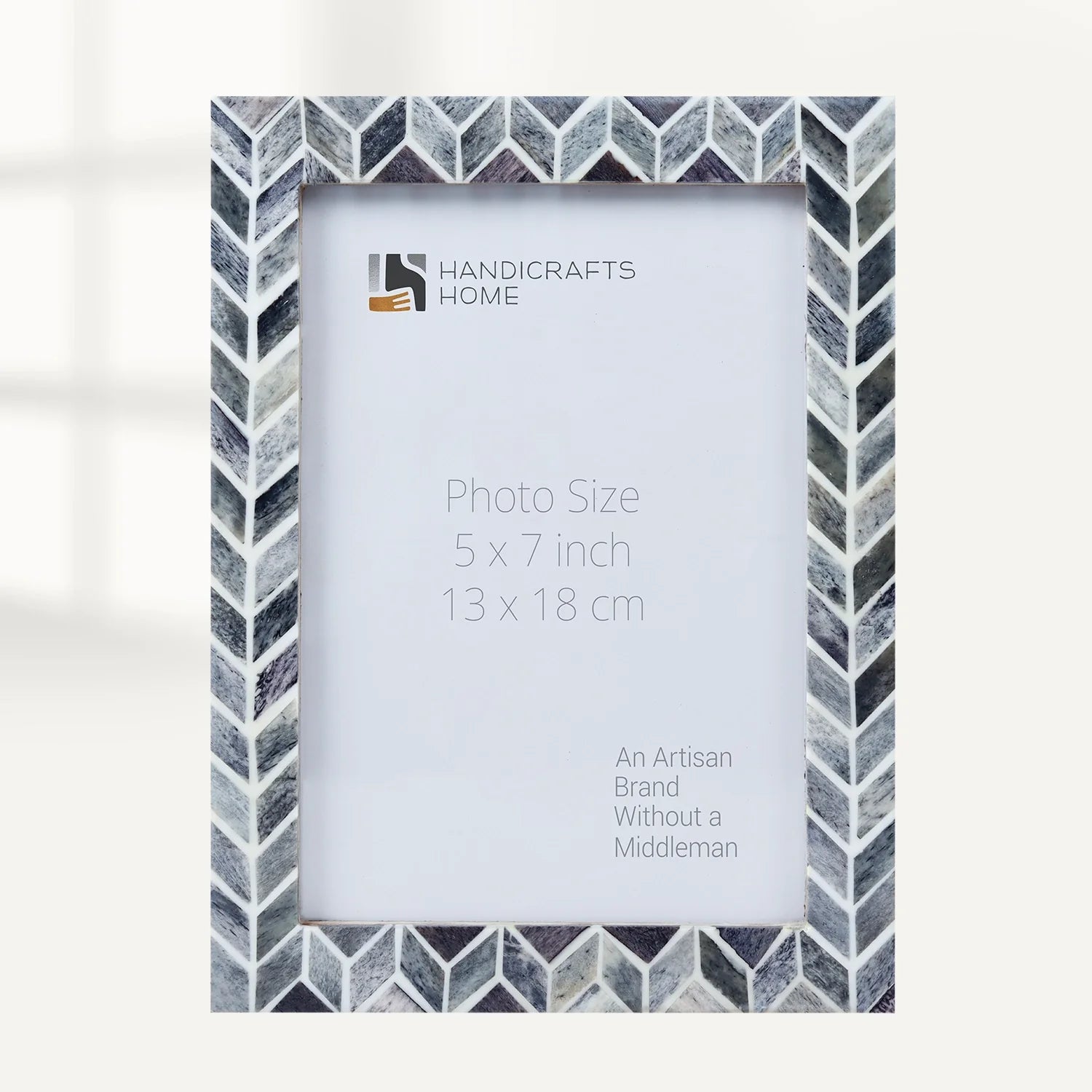 Picture Frames Artic Smoke Pattern Bone & Resin Inlay Collection in 3 Sizes