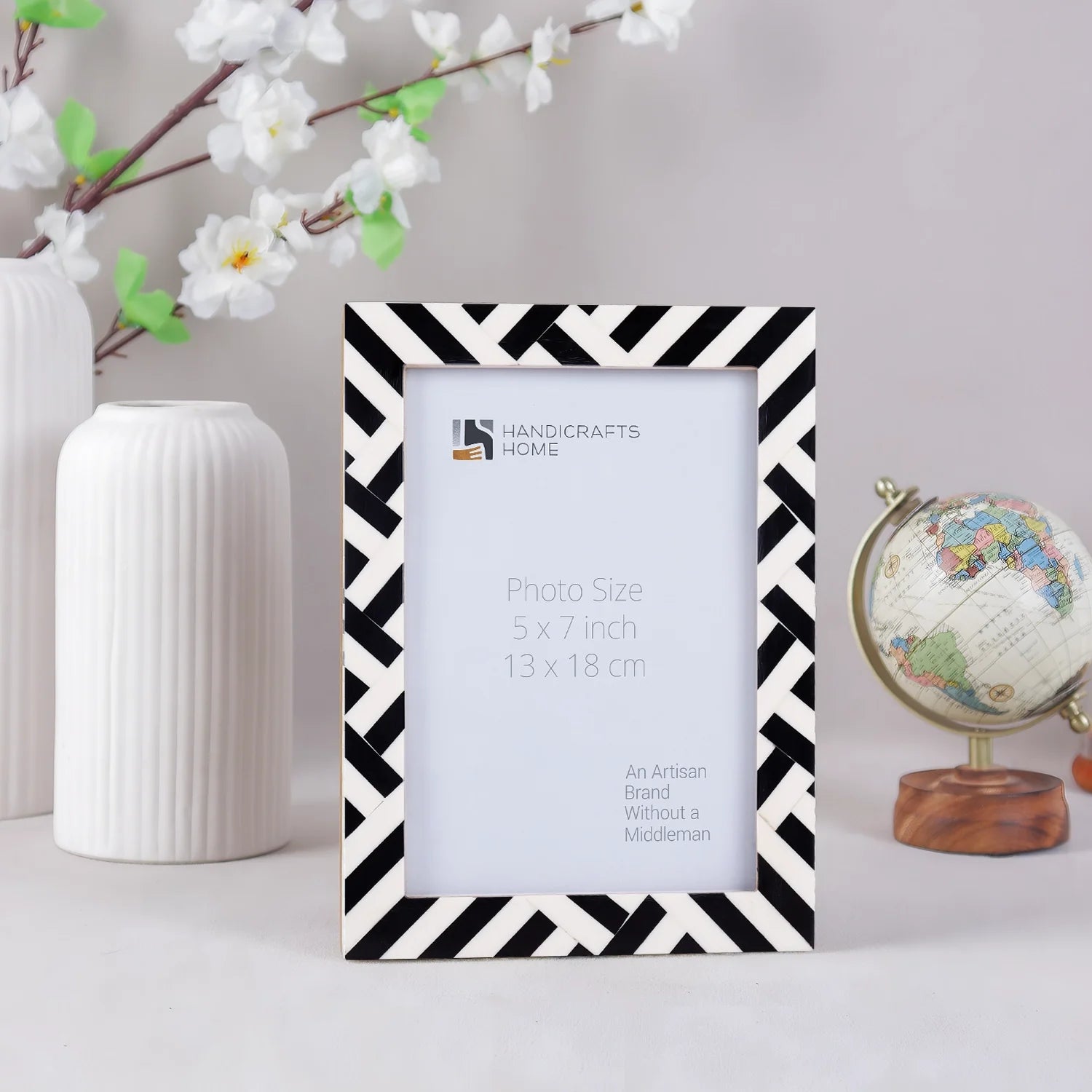 Picture Frames Avant Coco Pattern Resin Inlay Collection in 3 Sizes