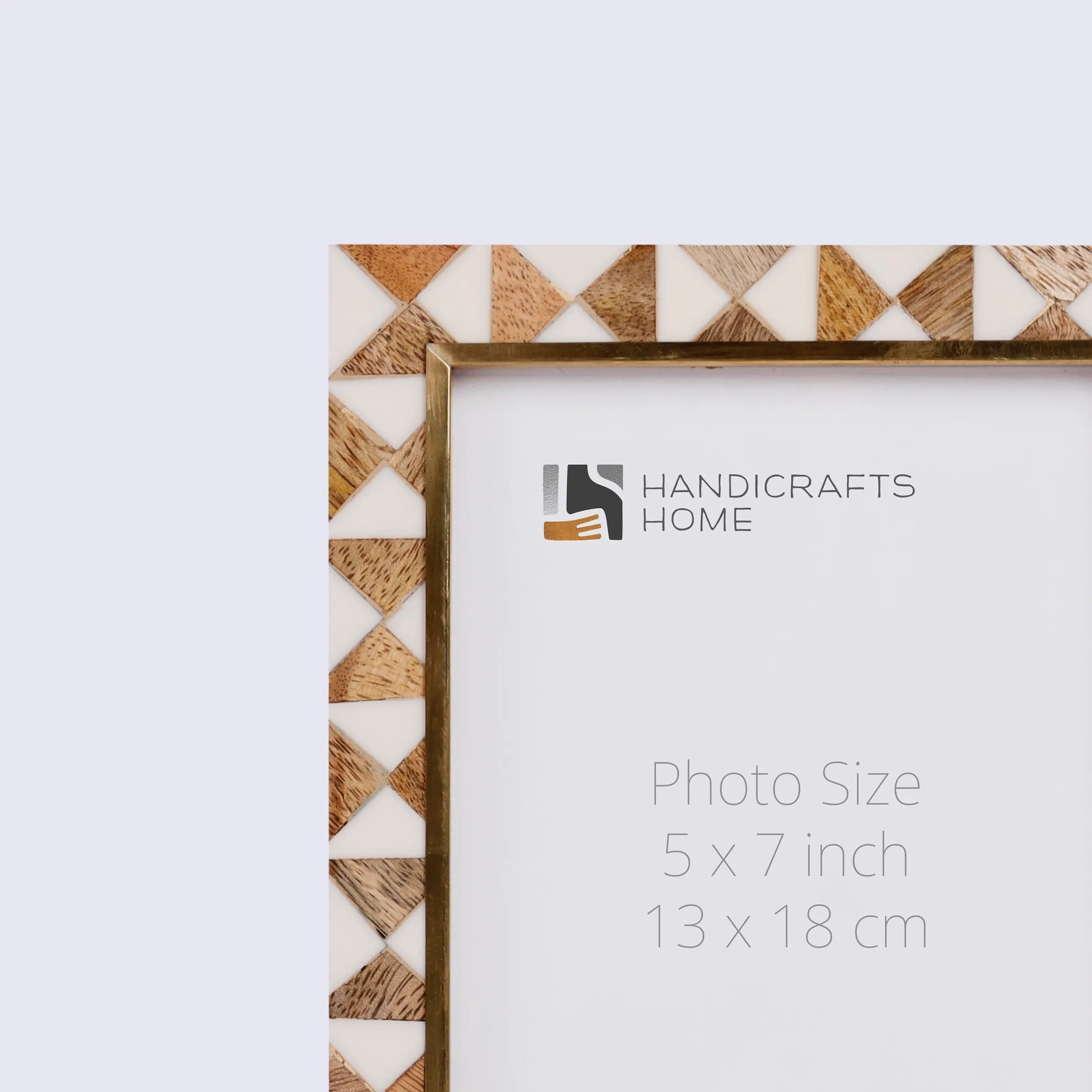 Picture Frames Halo Ivory Wood & Resin Inlay - Make to Order - 8.3X11.7