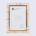 Picture Frames Halo Keys Pattern Bone Inlay White in 3 Sizes