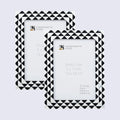 Picture Frames Marquet Prism Pattern Resin Inlay Collection in 8 Sizes, Pack of 2