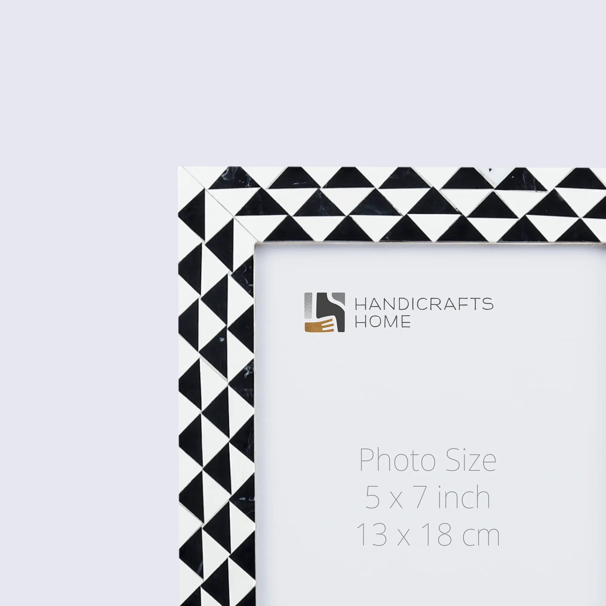 Picture Frames Marquet Prism Pattern Resin Inlay Collection in 8 Sizes, Pack of 2