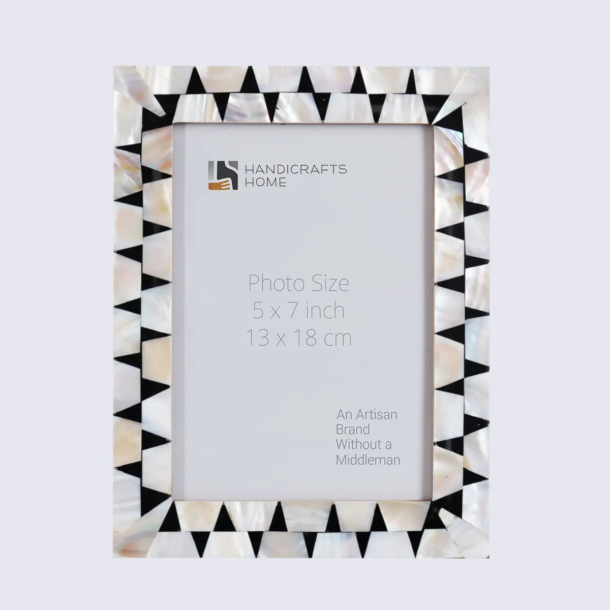 Picture Frames Pearlescent Flash Pattern Mother of Pearl & Resin Collection in 3 Sizes