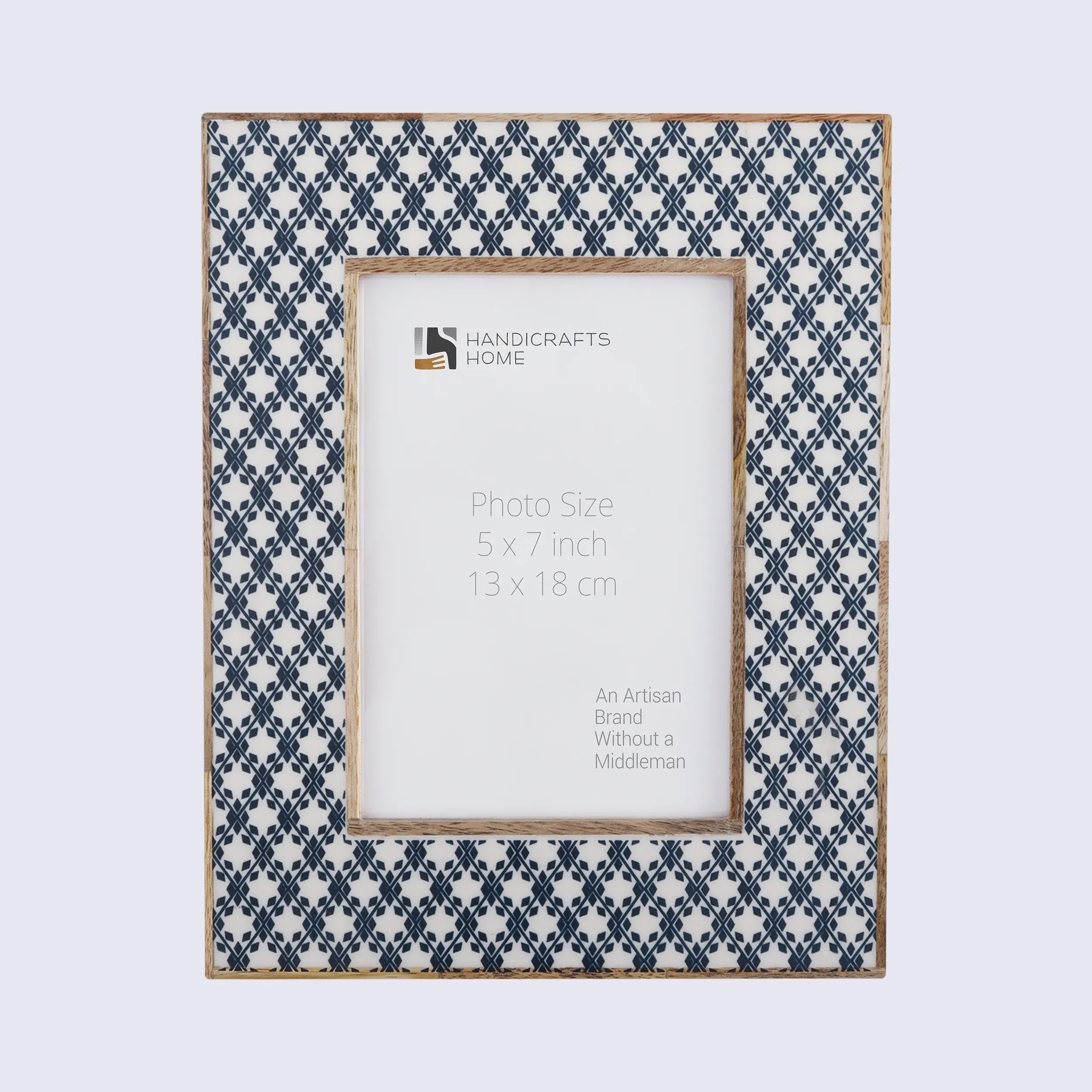 Picture Frames Rhythm Diamonds Pattern Resin Inlay Collection in 3 Sizes
