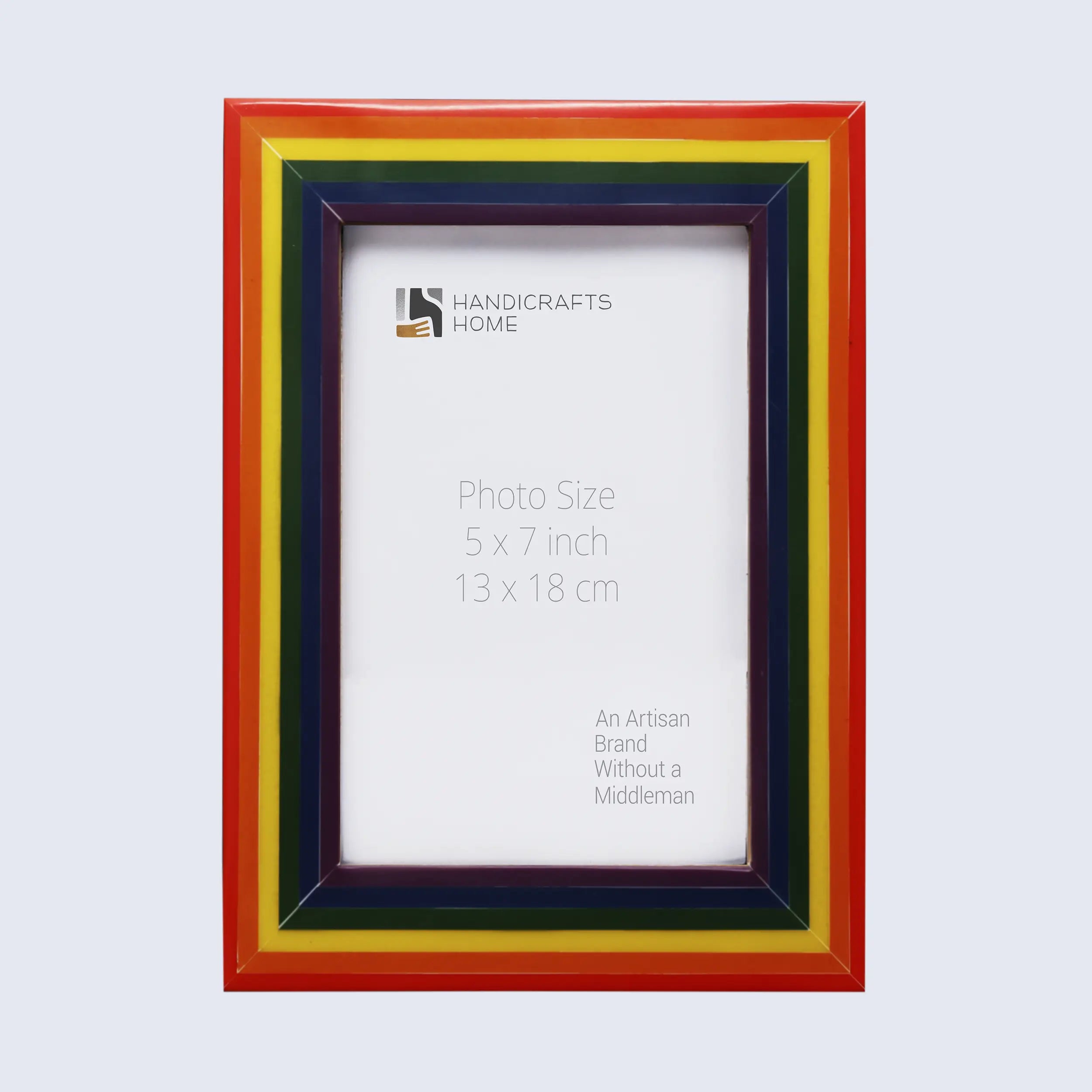 Picture Frames Spectrum Pride Pattern Resin Inlay Collection in 3 Sizes