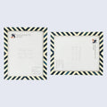 Picture Frames Candy Cane Blueberry Pattern Resin Inlay Collection in 3 Sizes, Pack of 2