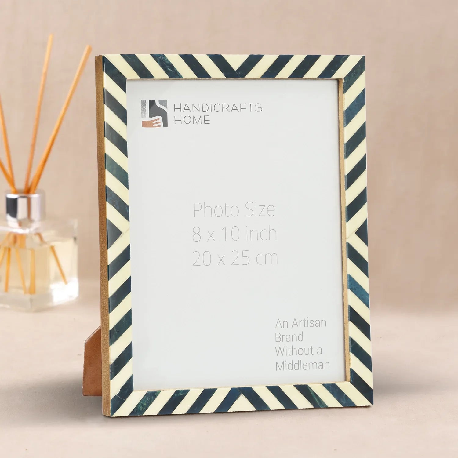 Picture Frames Candy Cane Blueberry Pattern Resin Inlay Collection in 3 Sizes, Pack of 2