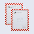 Picture Frames Candy Cane Strawberry Pattern Bone & Resin Inlay Collection in 3 Sizes, Pack of 2