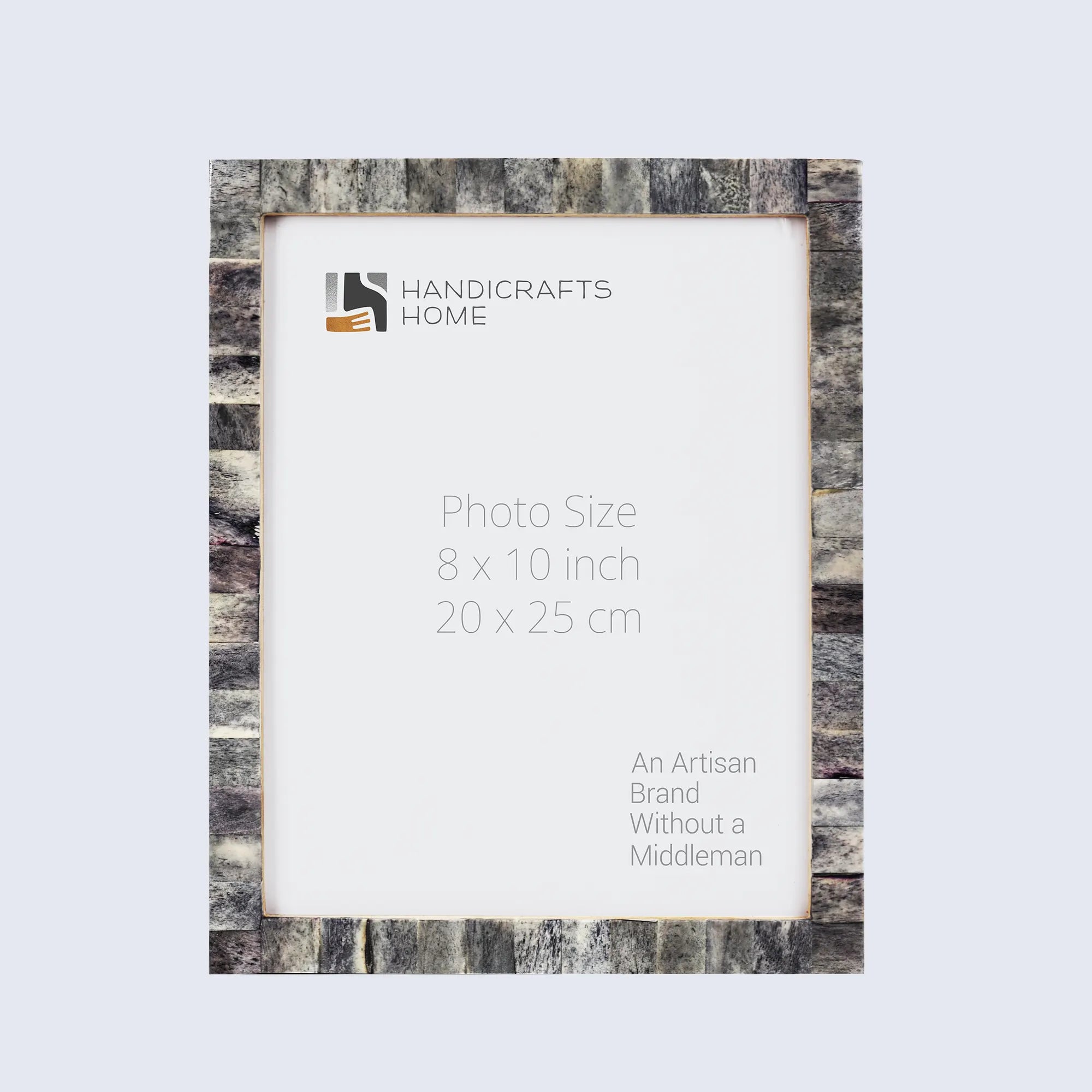 Picture Frames Classic Pattern Bone Inlay Collection in 27 Sizes, Grey