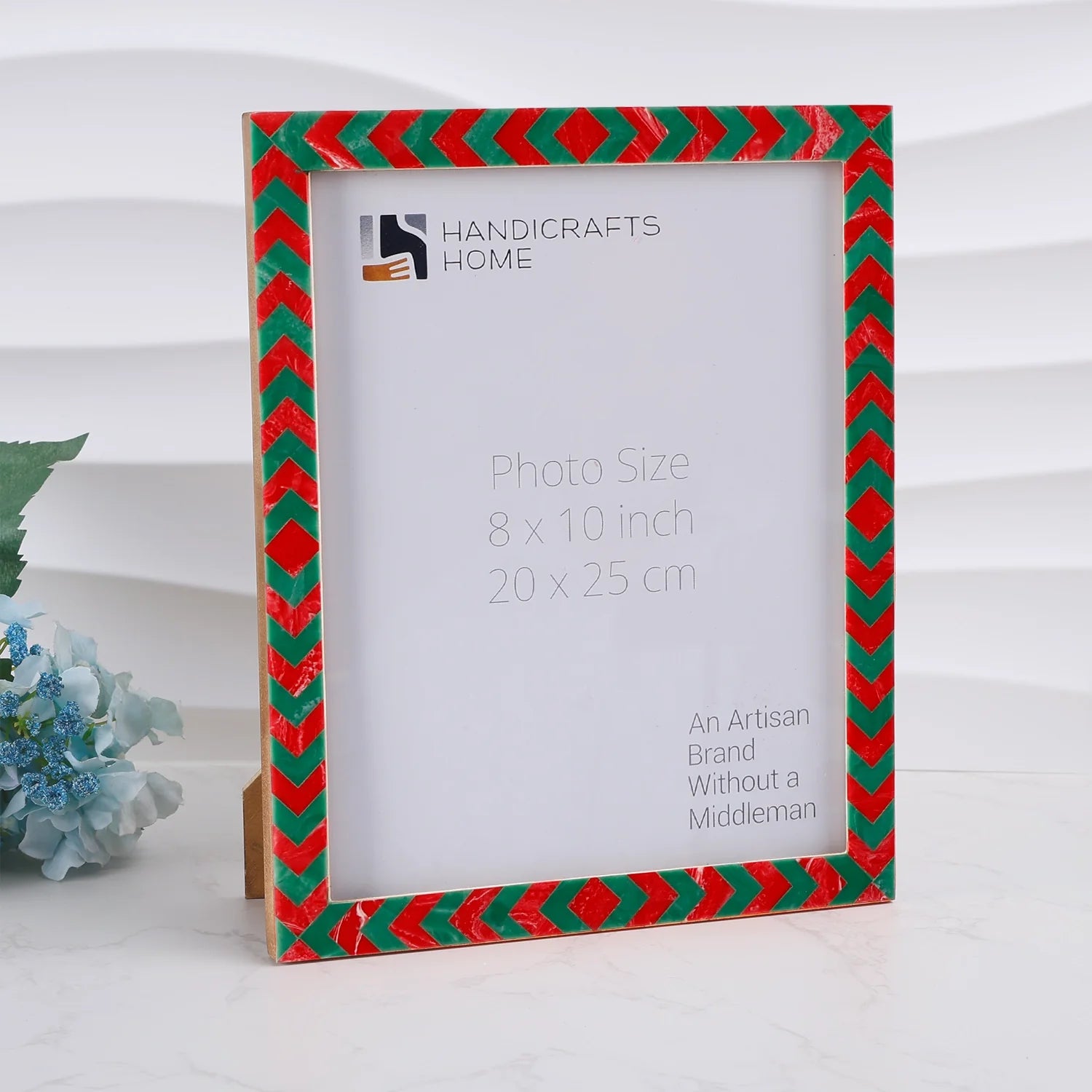 Picture Frames Lisbon Gems Pattern Resin Inlay Collection in 3 Sizes, Pack of 2