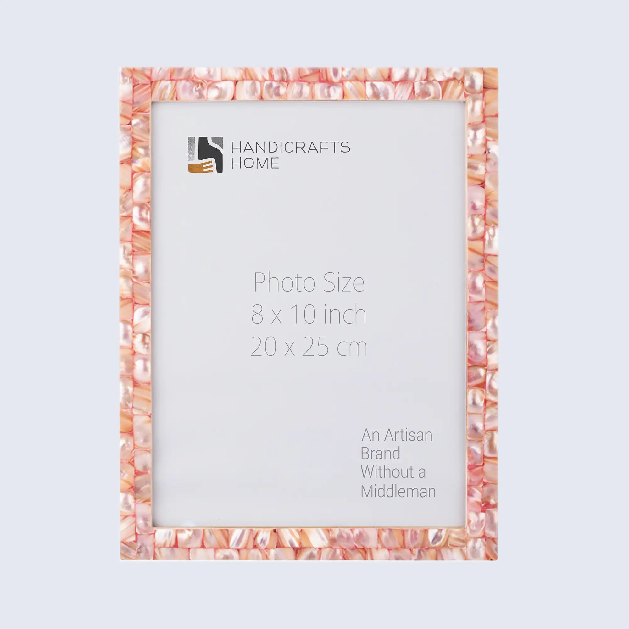 Picture Frames Mother of Pearl Collection in 3 Sizes, Pink