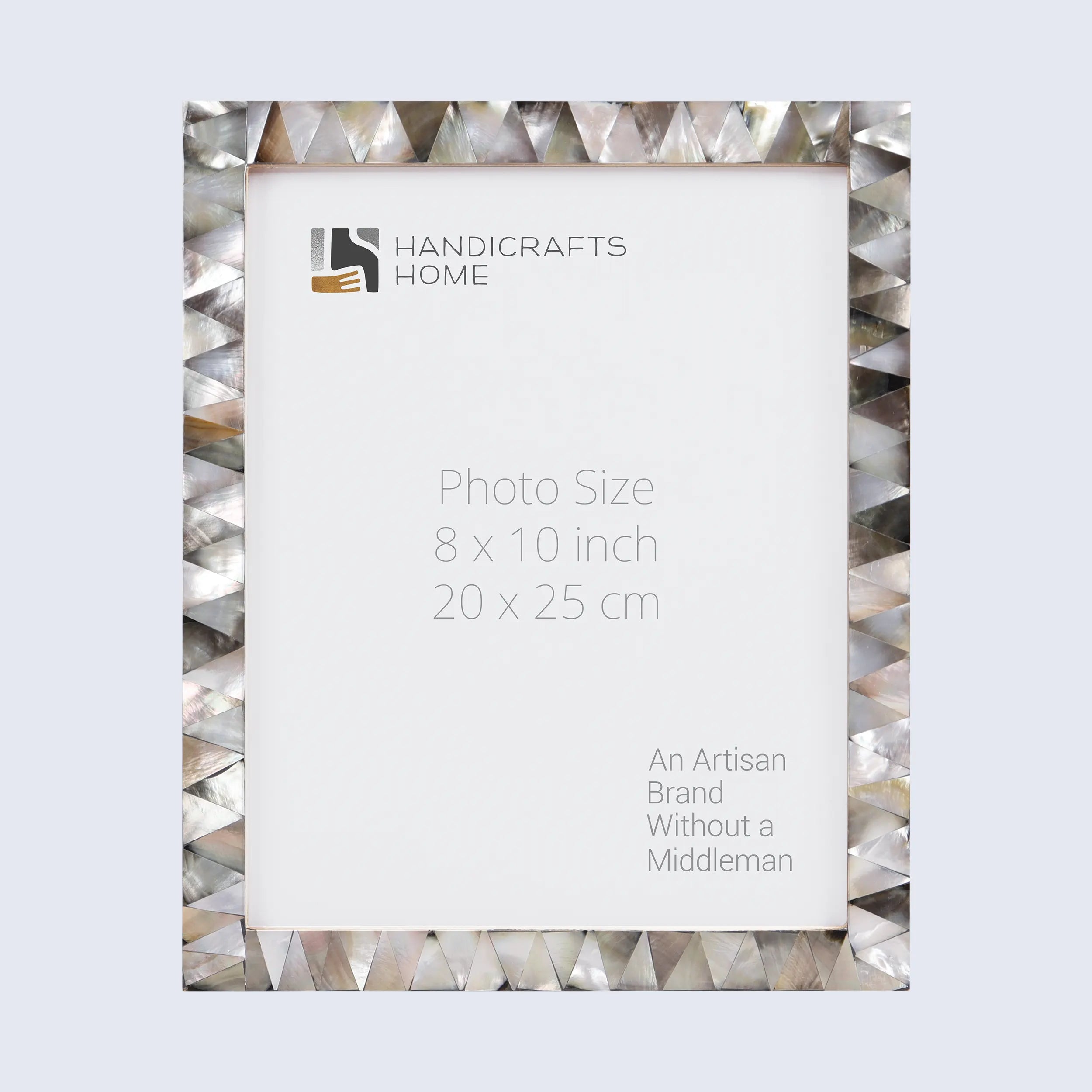 Picture Frames Pearlescent Ebony Pattern Mother of Pearl Collection in 3 Sizes