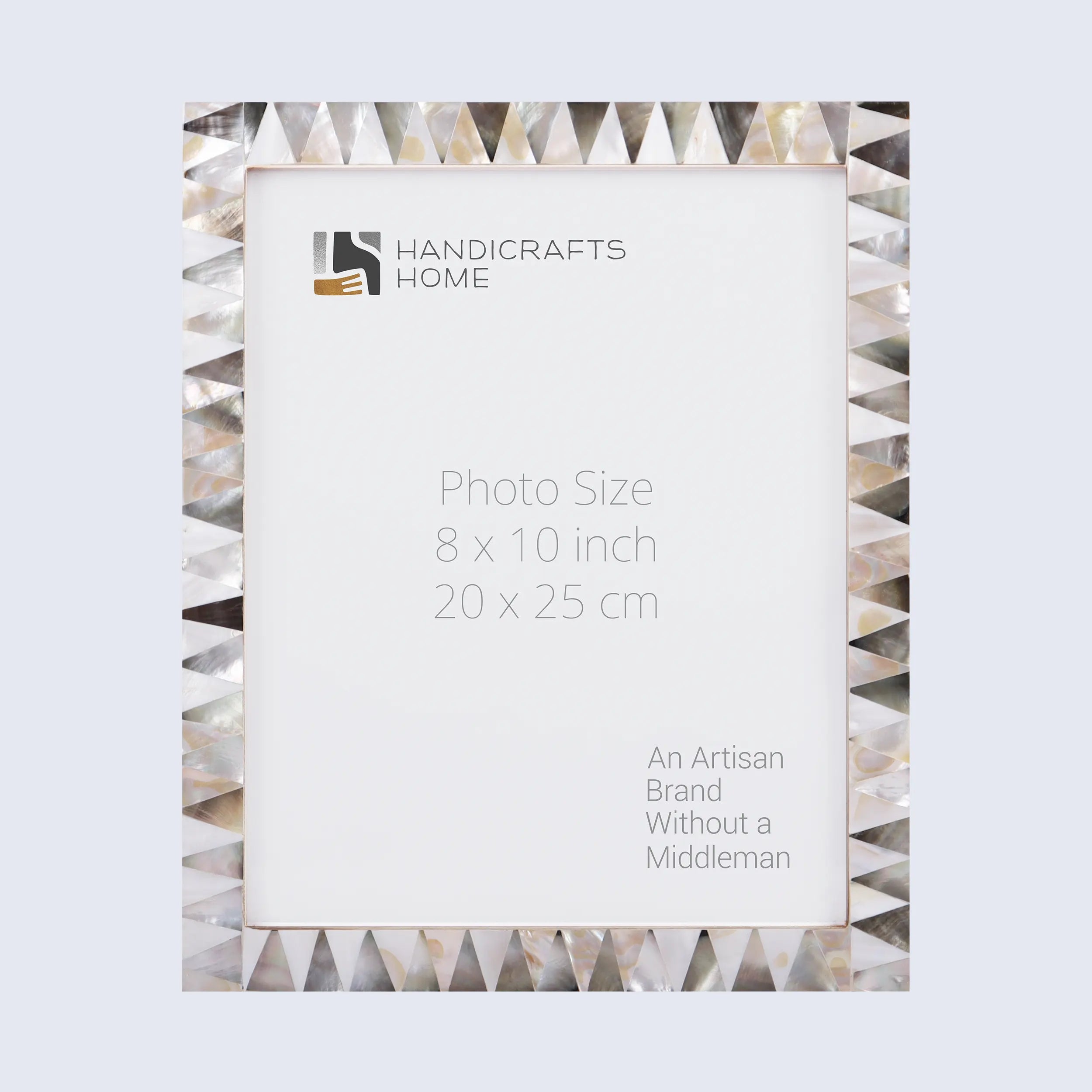 Picture Frames Pearlescent Ivory Pattern Mother of Pearl Collection in 3 Sizes