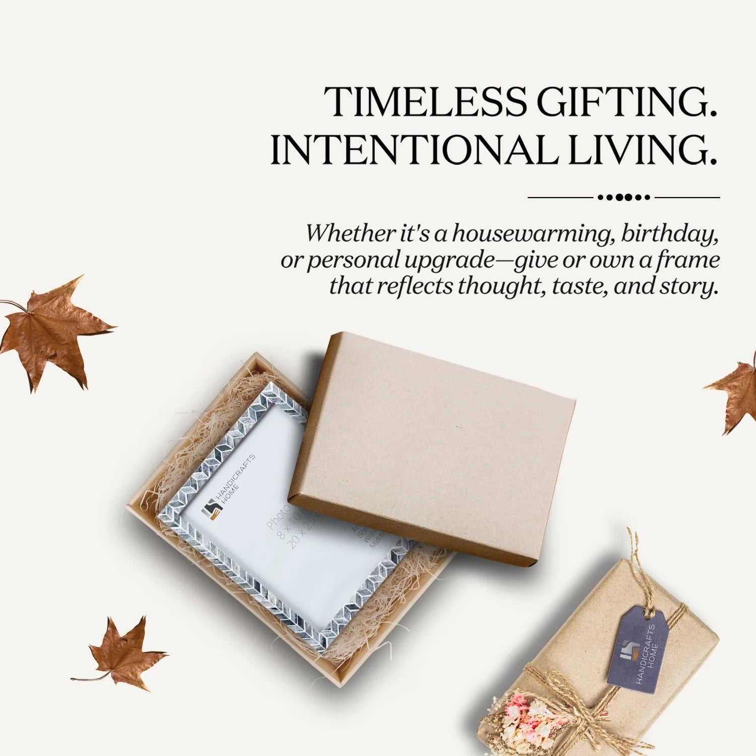 Picture Frames Artic Smoke Pattern Bone & Resin Inlay Collection in 3 Sizes