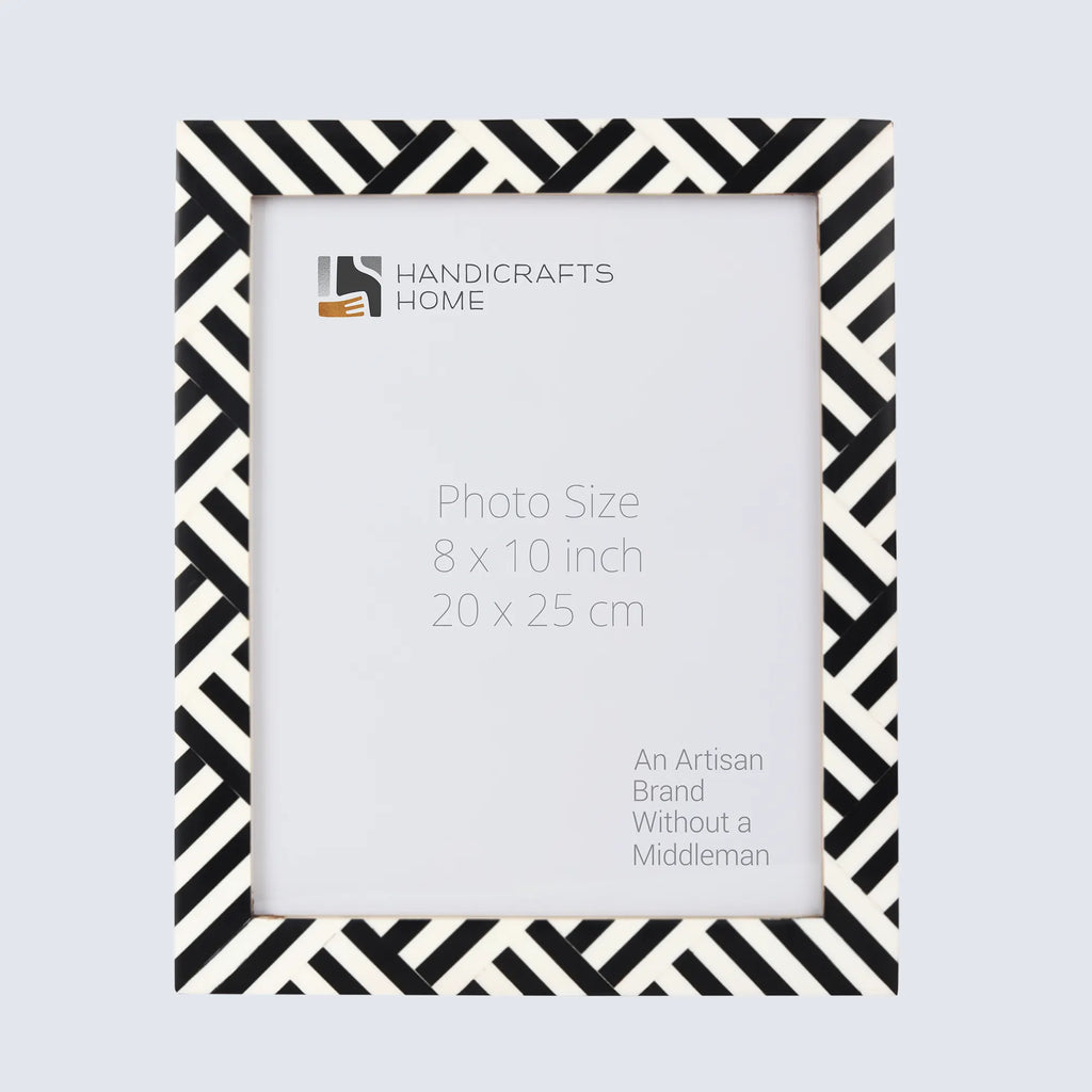 Picture Frames Avant Coco Pattern Resin Inlay Collection in 3 Sizes