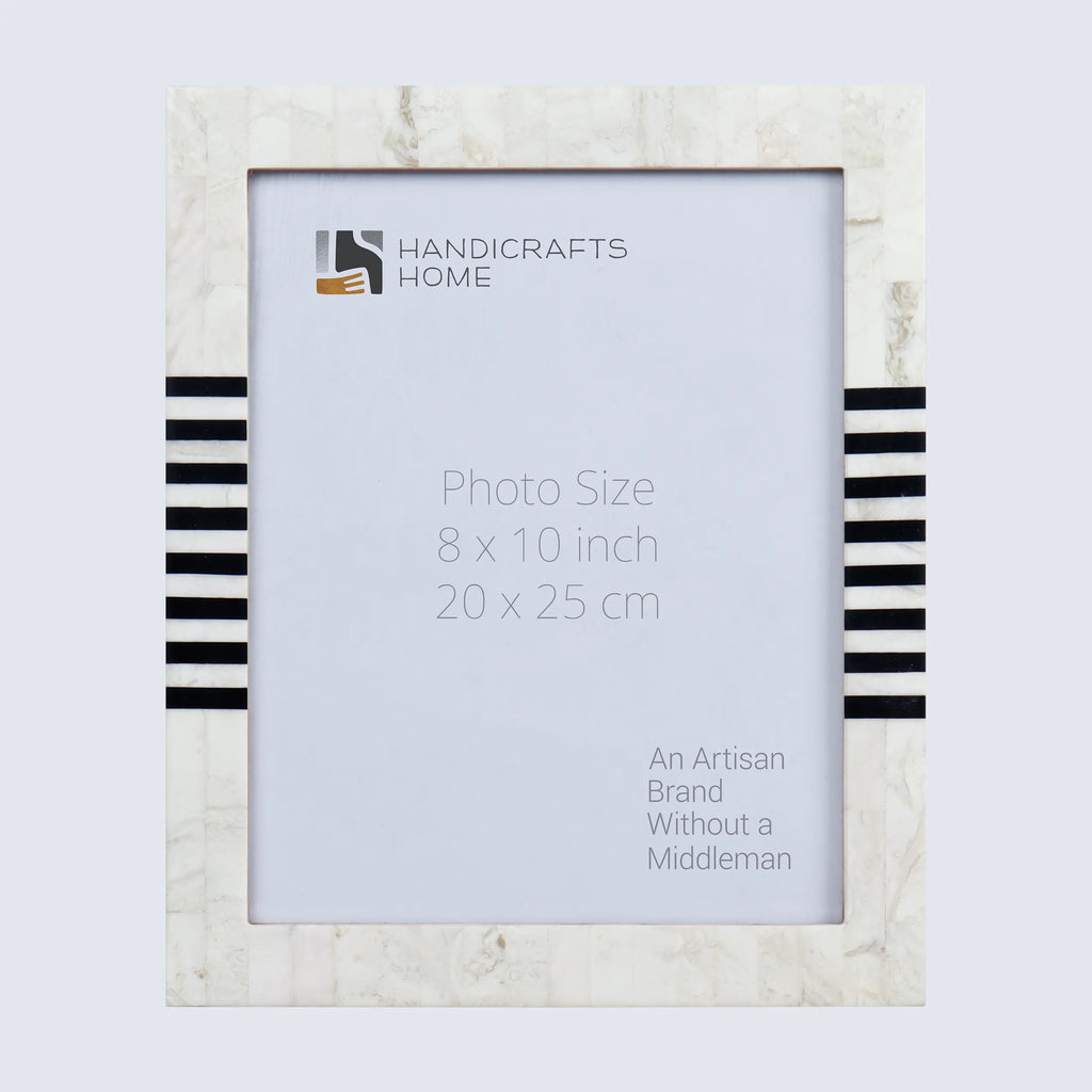 Picture Frames Contour Lado Pattern Resin Inlay Collection in 3 Sizes