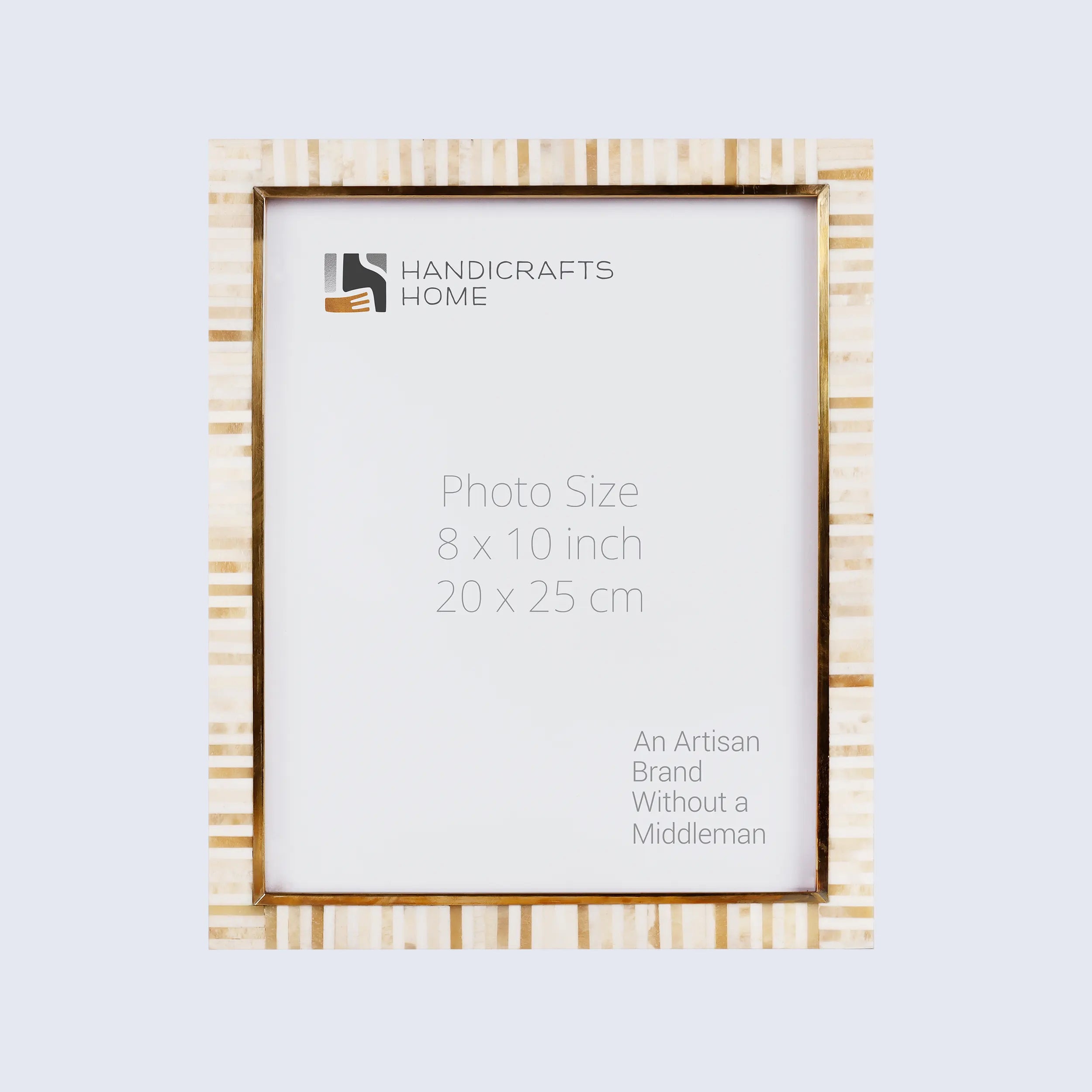 Picture Frames Halo Keys Pattern Bone Inlay White in 3 Sizes