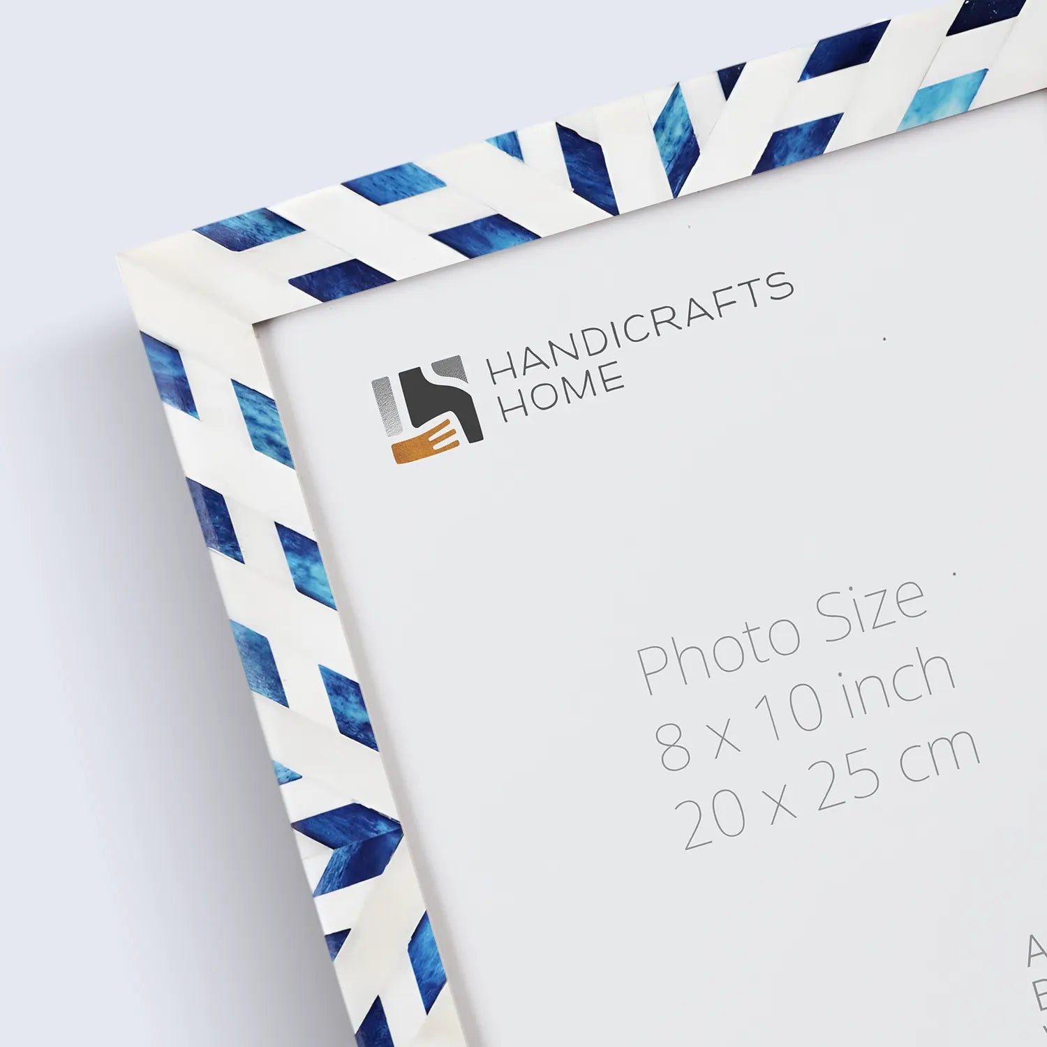 Picture Frames Hypno Frost Pattern Bone Inlay Collection in 3 Sizes