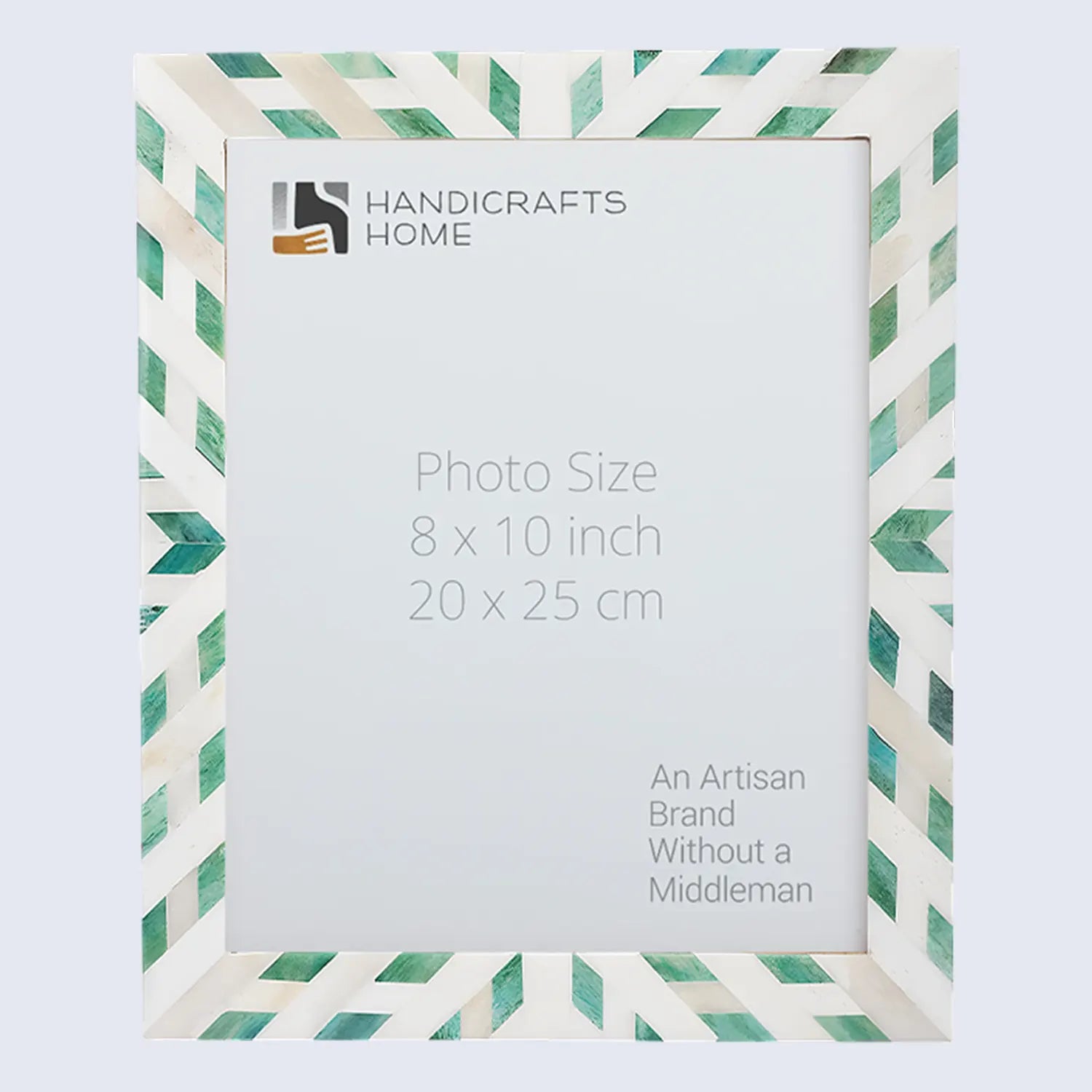 Hypno Nature Bone Inlay Green & White Picture Frame- 4x6, 5x7 and 8x10