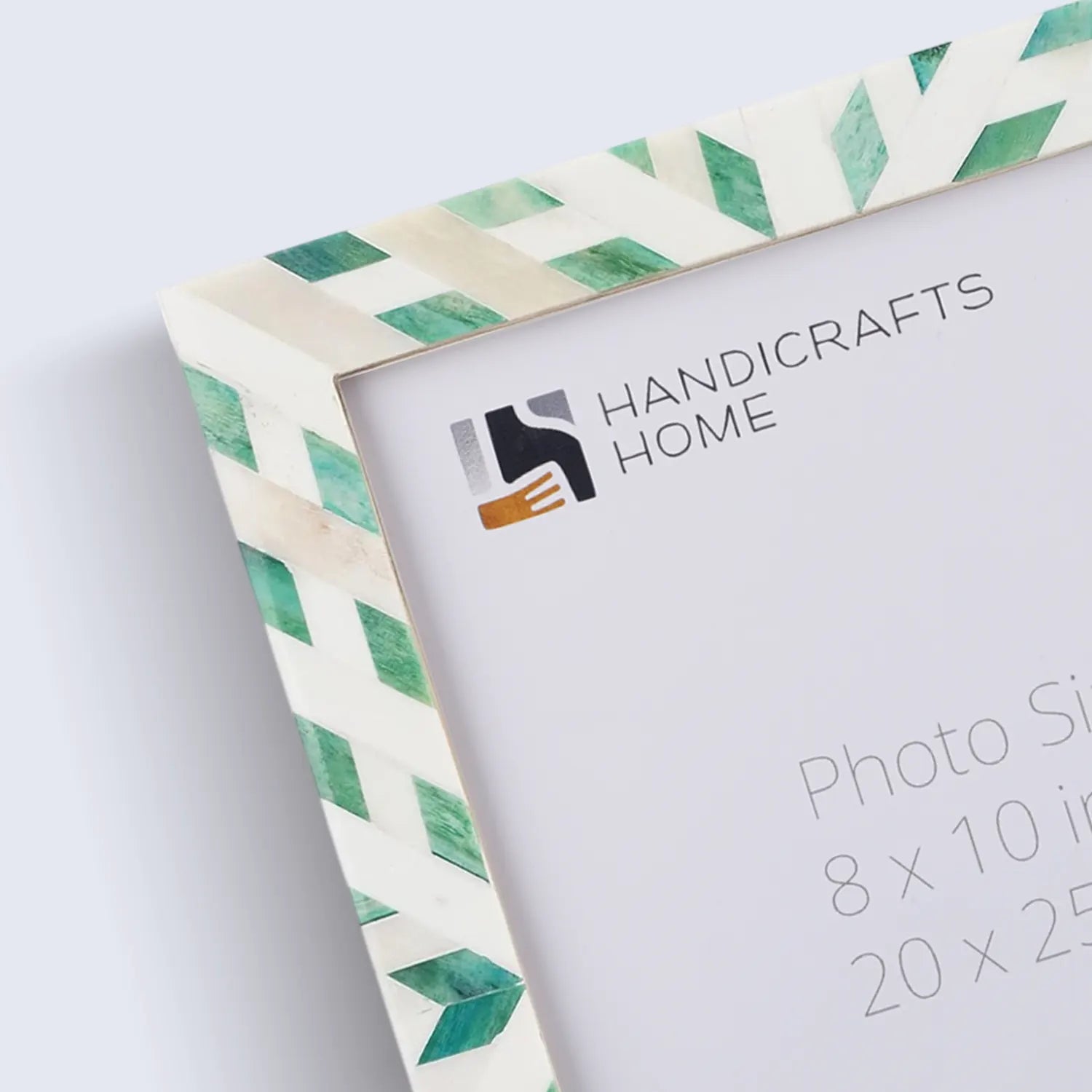 Hypno Nature Bone Inlay Green & White Picture Frame- 4x6, 5x7 and 8x10