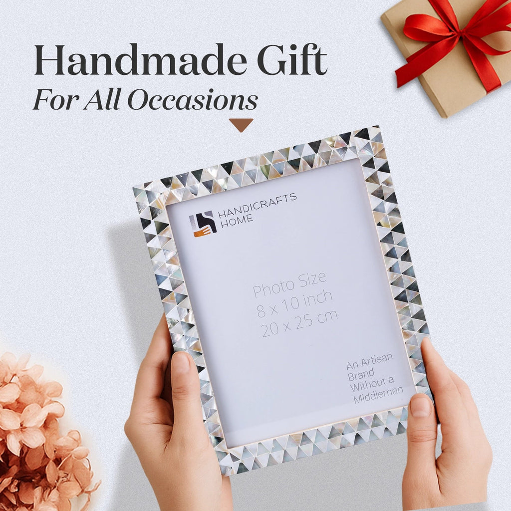 Picture Frames Pearlescent Abyss Pattern Mother of Pearl Collection in 3 Sizes