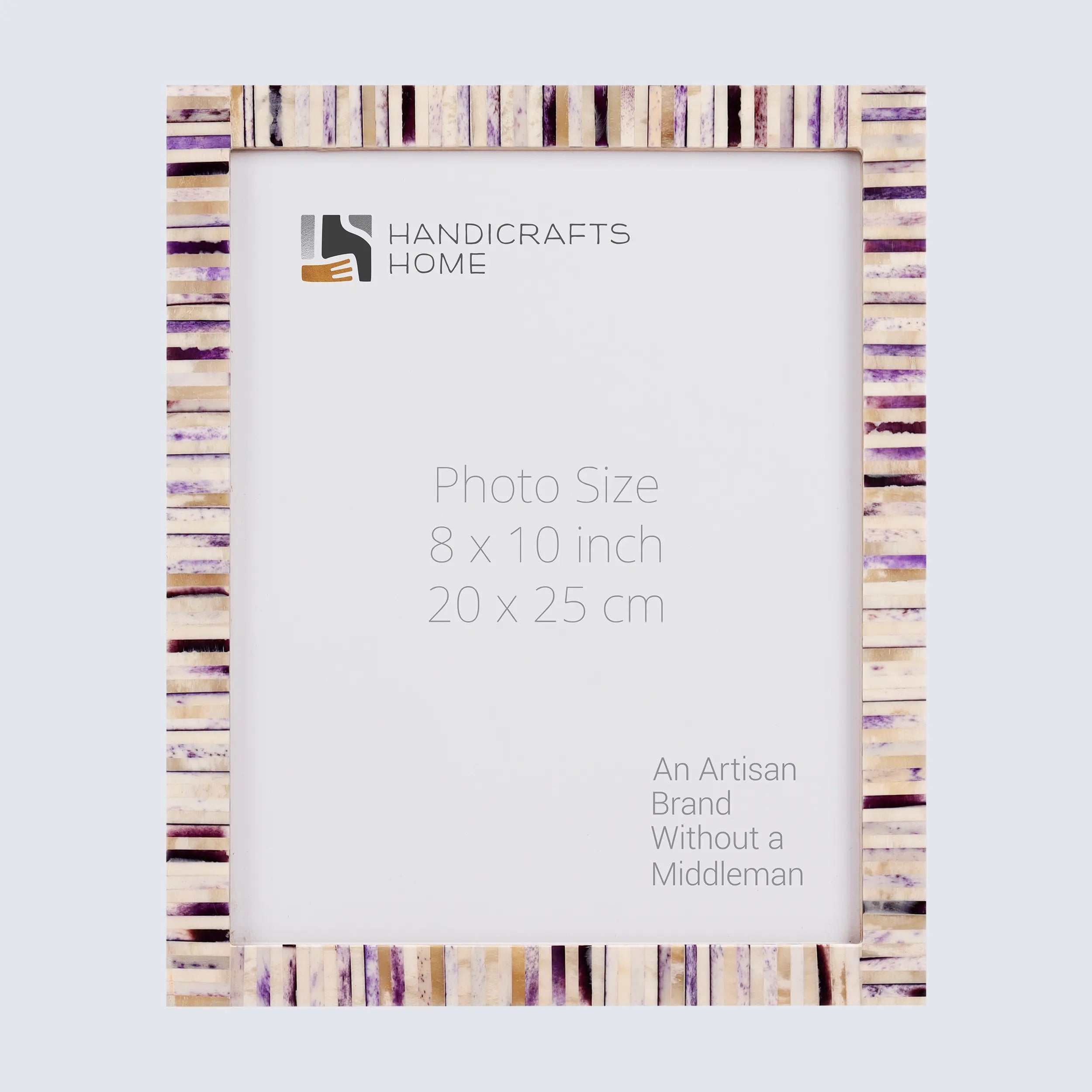 Picture Frames Pearlescent Hologram Pattern Bone Inlay Collection in 3 Sizes