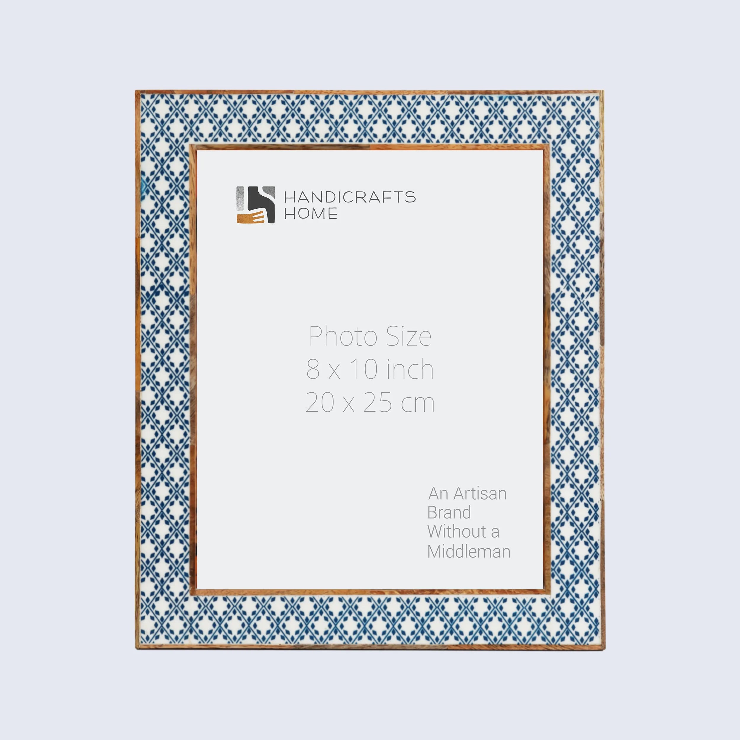 Picture Frames Rhythm Diamonds Pattern Resin Inlay Collection in 3 Sizes