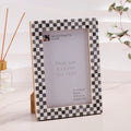 Picture Frames Checkered Pattern Bone Inlay Collection in 27 Sizes