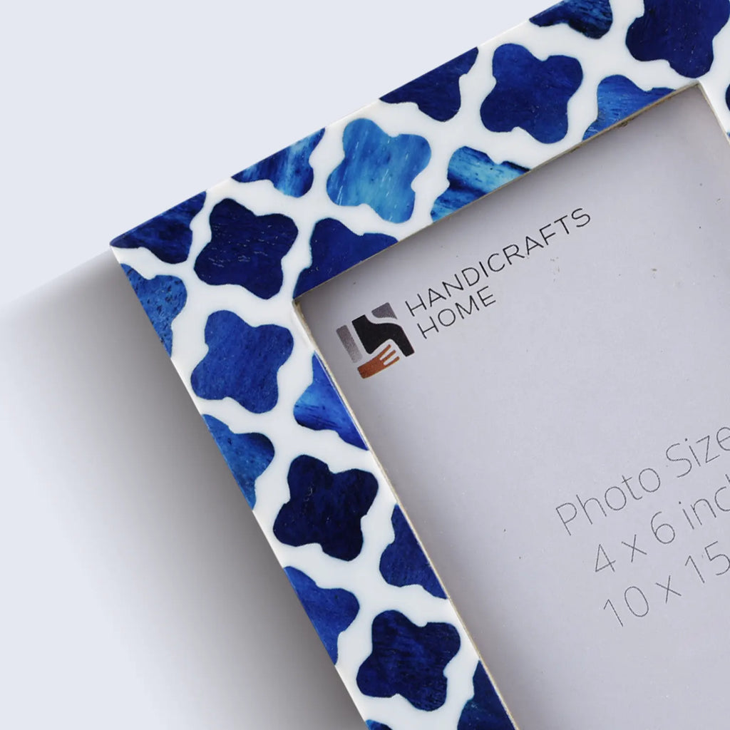 Picture Frames Indigo Bone & Resin Inlay Collection, 4x6