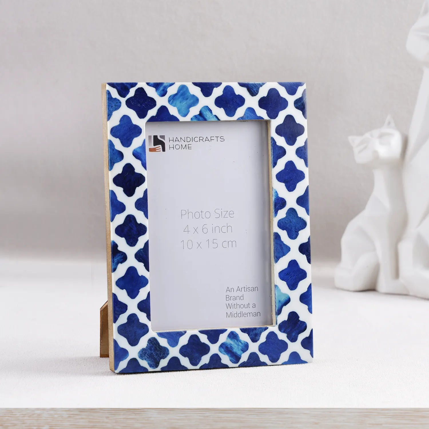 Picture Frames Indigo Bone & Resin Inlay Collection, 4x6