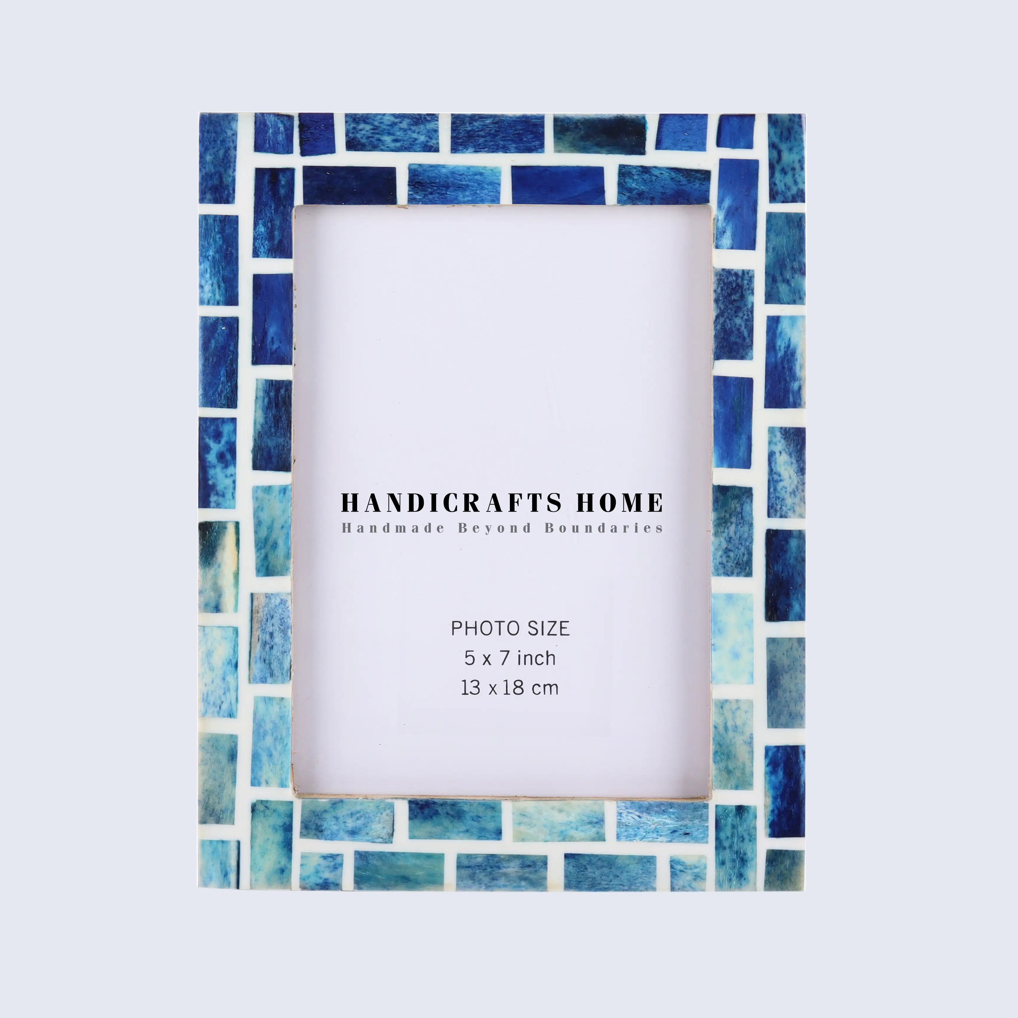 Picture Frames Indigo Pattern Bone Inlay Collection in 26 Sizes