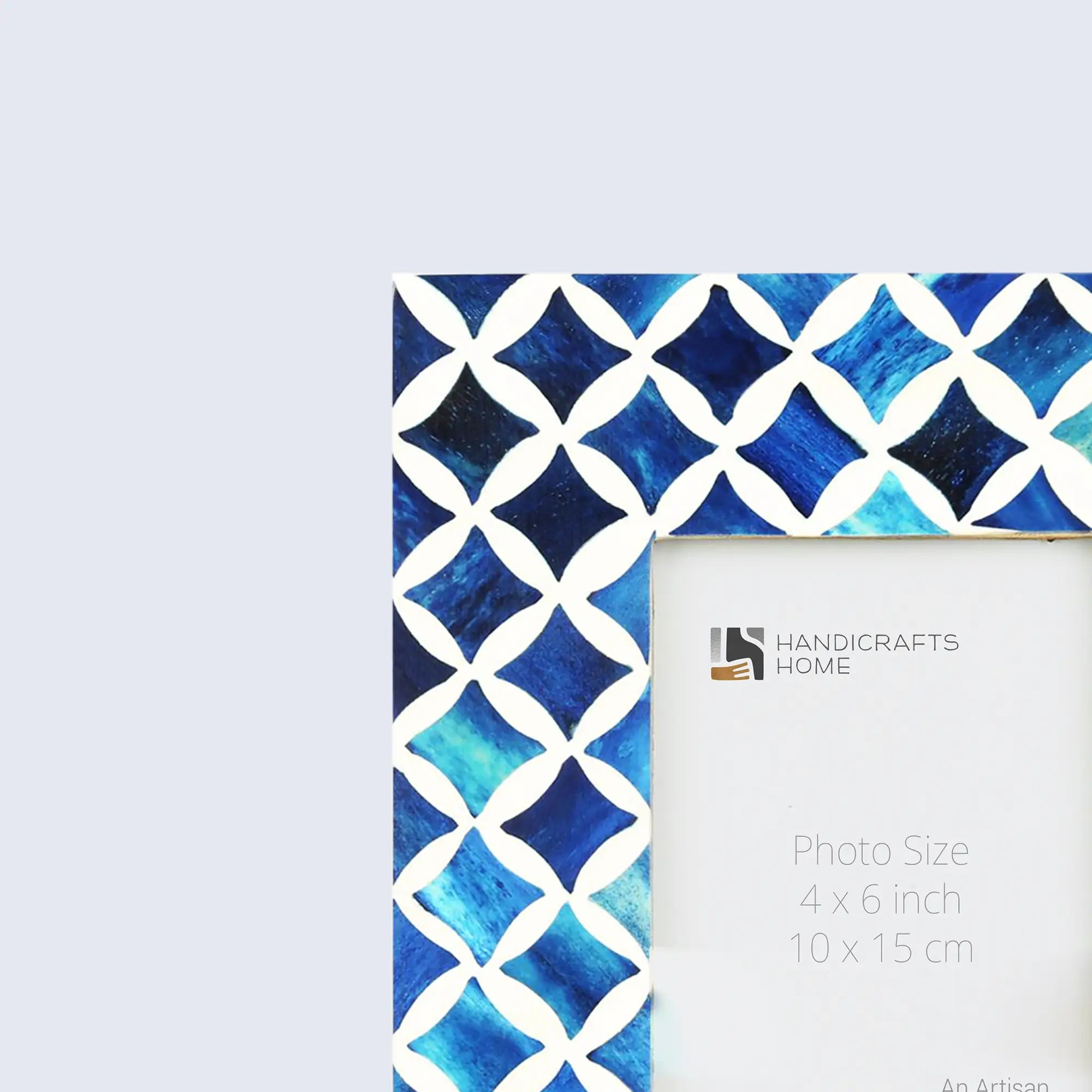 Picture Frames Mosaic Star Pattern Bone & Resin Inlay Collection in 3 colors