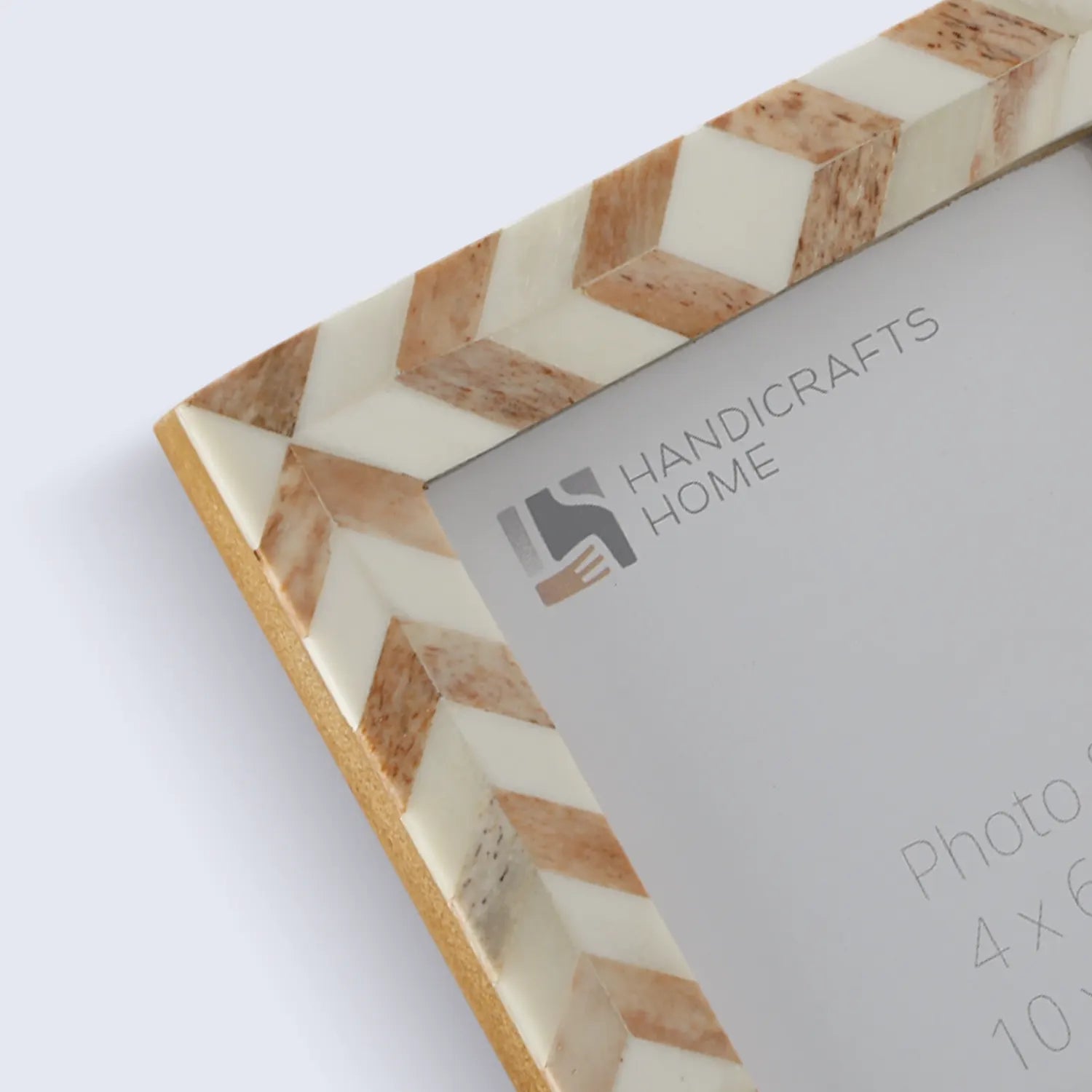 Picture Frames Taj Pattern Bone Inlay Collection in 27 Sizes, Brown