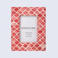 Picture Frames Moroccan Pattern Bone & Resin Inlay Collection in 5 Color Options | 1.75" Border Width