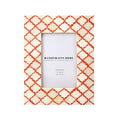 Picture Frames Moroccan Pattern Bone & Resin Inlay Collection in 2 Sizes, White & Red