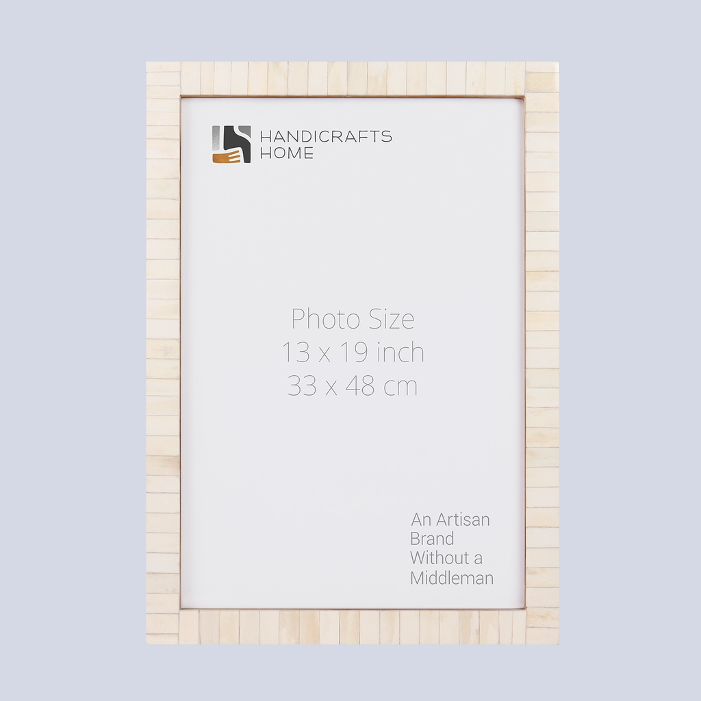 Picture Frames Classic Pattern Bone Inlay Collection in 27 Sizes, White