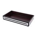 Vanity Trays Parlour Concentric Pattern Wood & Resin Inlay Collection in 10x6