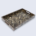 Decorative Tray Discovery Fantazia Pattern Resin Inlay Collection in 2 Sizes