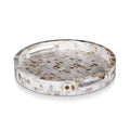 Decorative Tray Discovery Jewel Petit Pattern Mother of Pearl & Resin Inlay Collection in 2 Sizes
