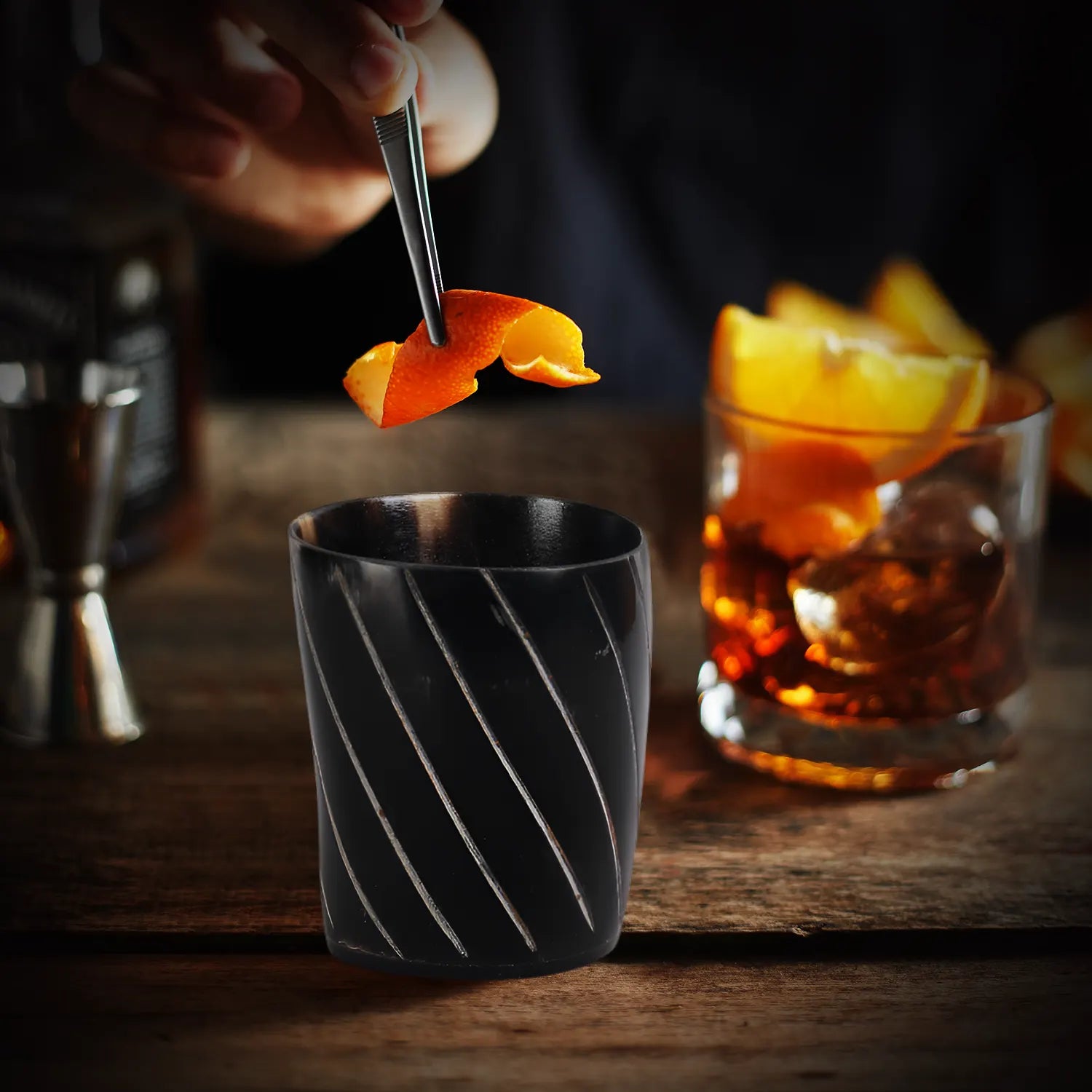 Horn Whiskey Shot Glasses Pack (4,8 & 12) – Hold Up to 6.5oz, Twist